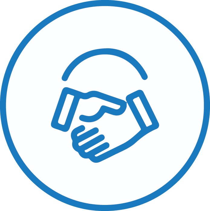 Building community partnerships icon